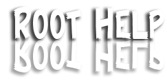 Первый шрифтовой логотип проекта RootHelp.ru